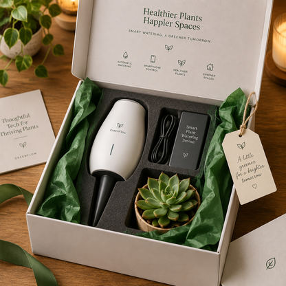 Luxury gift box with smart watering device