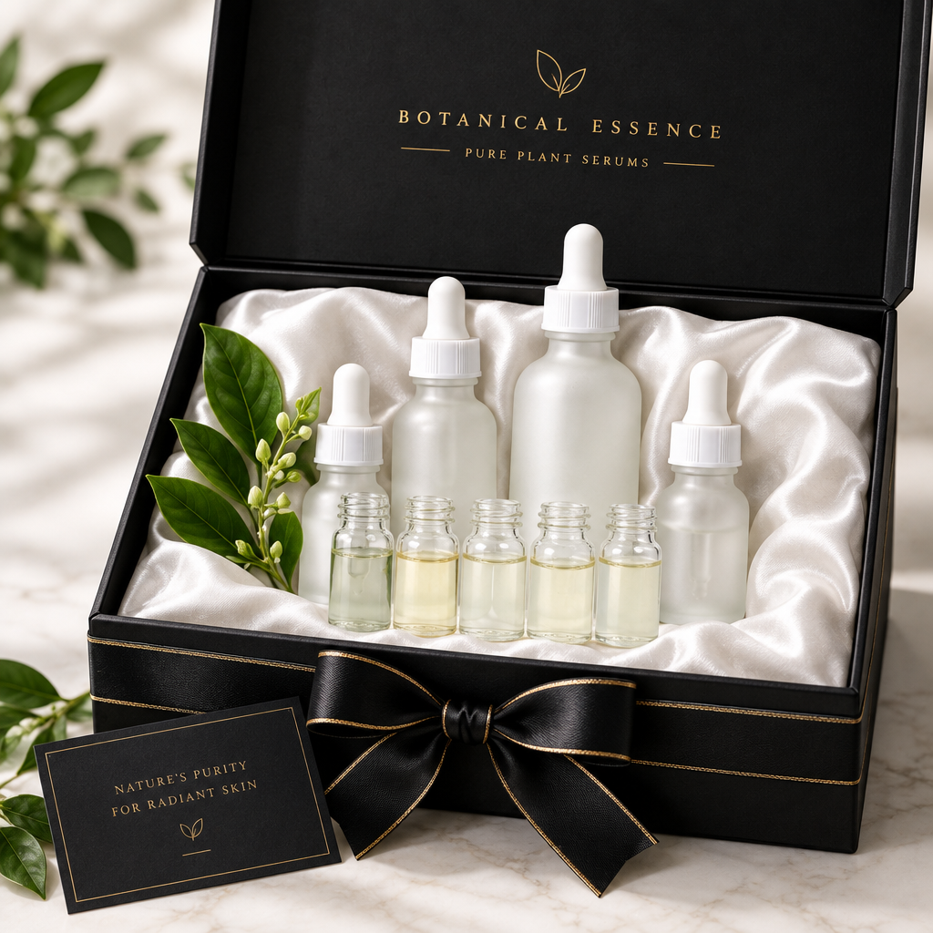 Luxury gift box packaging for plant serum set