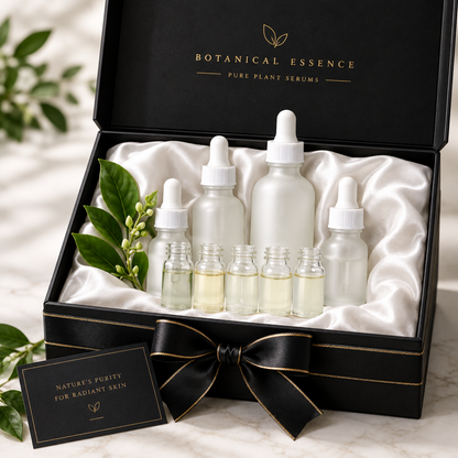 Luxury gift box packaging for plant serum set