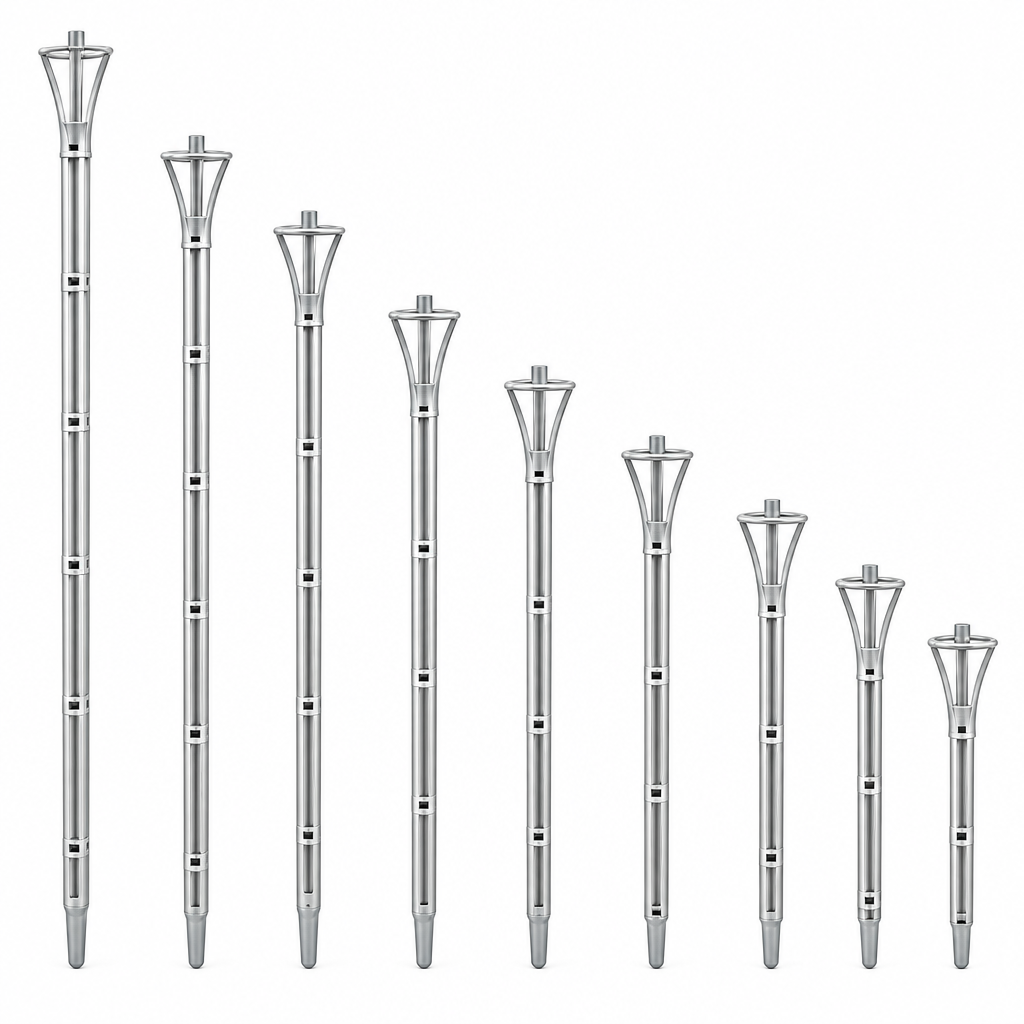Premium metal plant stakes white background product photo