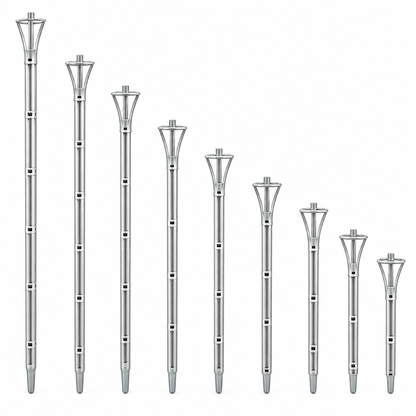 Premium metal plant stakes white background product photo